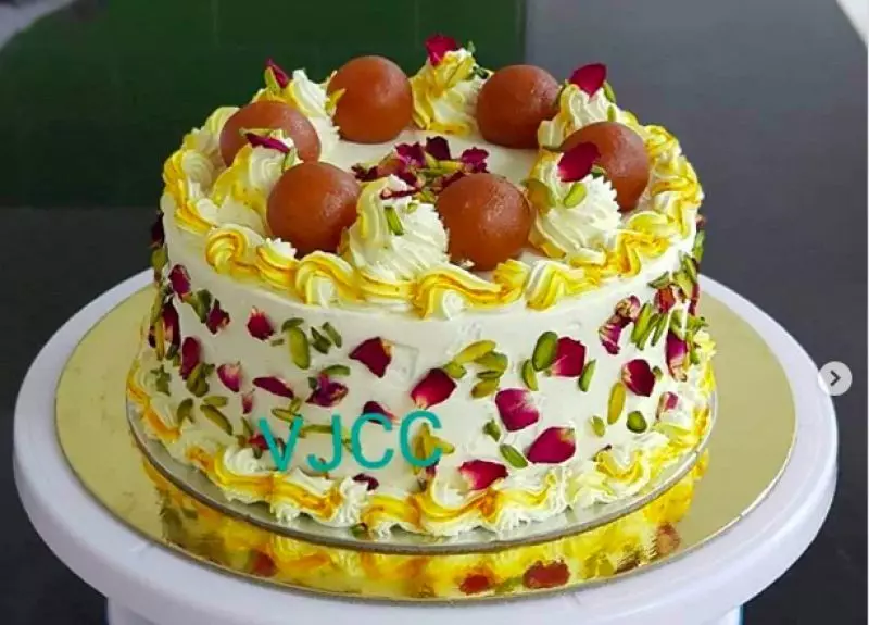 Falooda Cake - My Vegetarian Roots